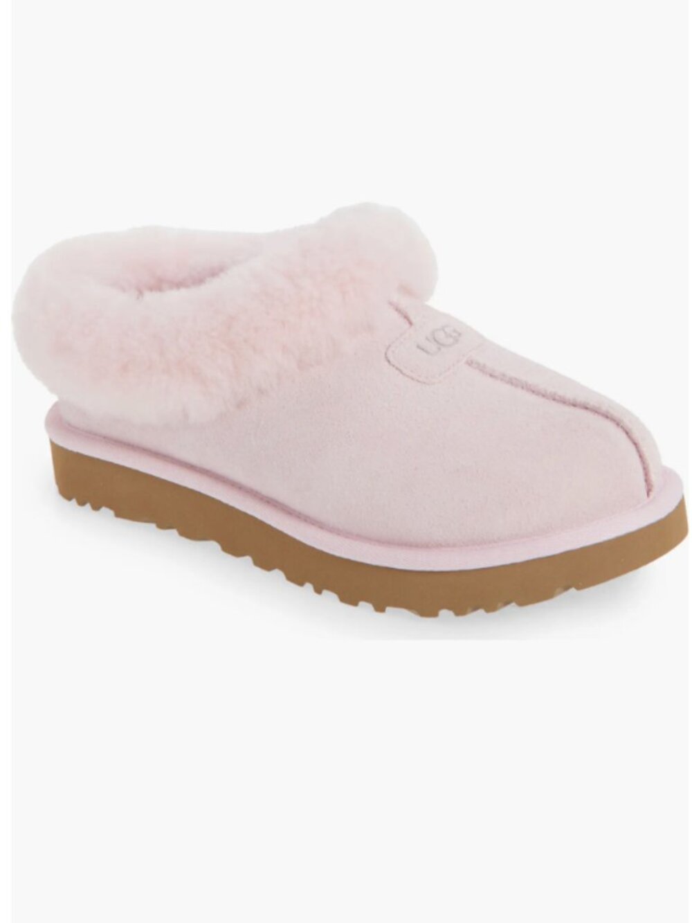 NIB UGG UGGS AUSTRALIA Tazzette Genuine Shearling Collar Slipper pink 9 - Picture 3 of 8